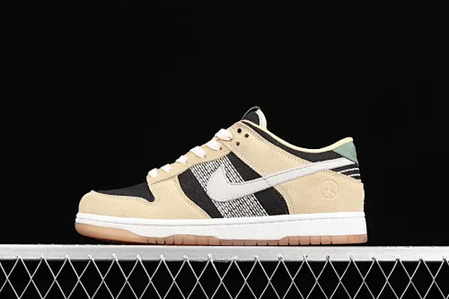 All Categories Nk SB Dunk Series Nk SB Dunk Low Low-top Skateboard Shoes J Version Nk SB Low Dunk "Rooted in Peace" Sashiko Embroidery" Earth Color Limited Low-top Skateboard Shoes DJ4671-294